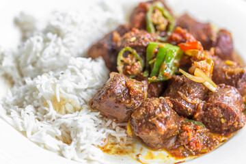 Rougail saucisses, île de la Réunion 