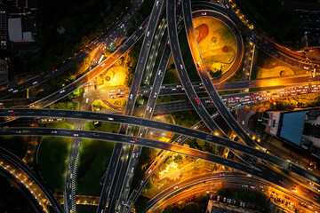 Flyover in the night