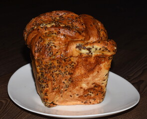 a loaf of bread with grains and seeds