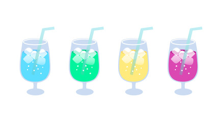 Colorful cocktail illustration