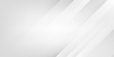 Diagonal grey gradient lines background. Abstract silver stripes wallpaper. Abstract gray tech backdrop. Oblique gris texture for graphic design, poster, banner, flyer, brochure, presentation. Vector