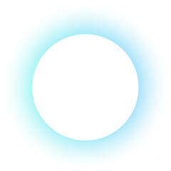 Round frame with light gradient. Holographic glowing border design. Modern soft geometric blurred template. Pastel futuristic round transparent template.