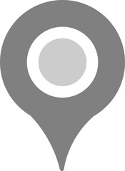 Gray Location Pin Icon
