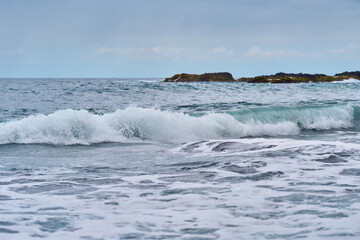 Waves on Atlantic shore