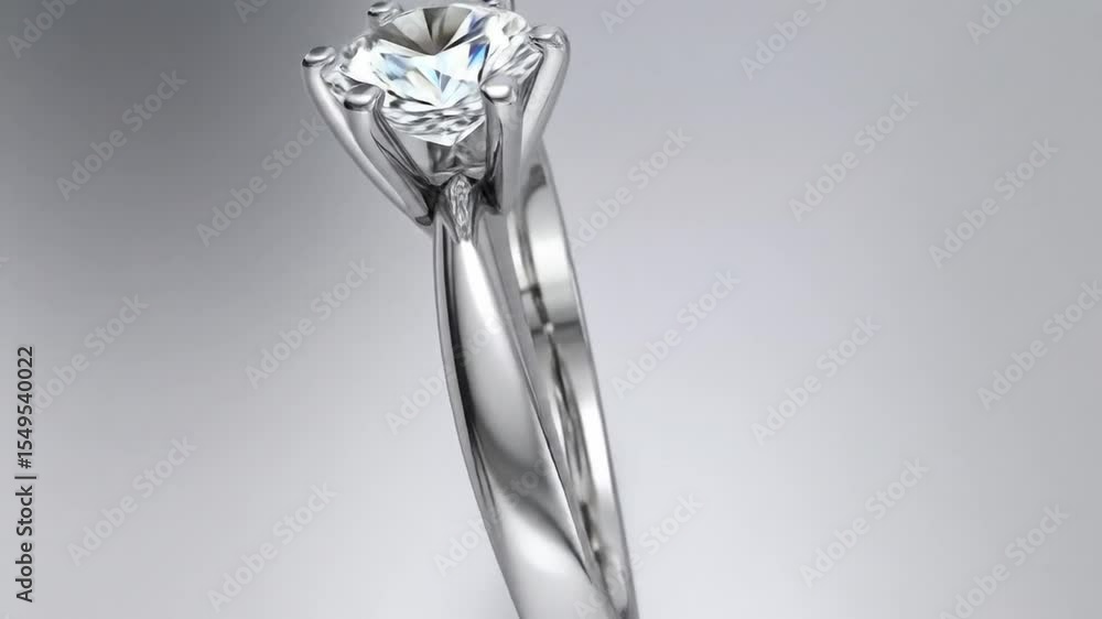 Poster elegant diamond ring showcase: highlighting sparkle and design from multiple angles