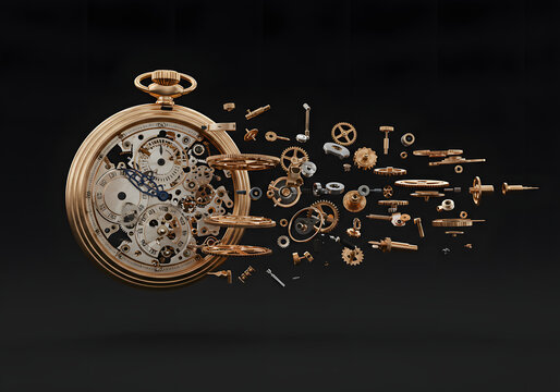 Disassembling Pocket Watch Mechanism