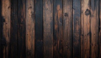 Naklejka premium Dark wooden planks
