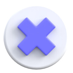 Obraz premium 3D Shield With X Page – Document Rejected Icon