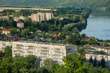Fototapeta premium Urban landscape in the historical and cultural city of Soroca in the north of the Republic of Moldova