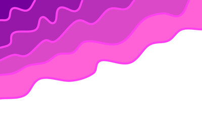 Minimalist Abstract Wavy Layered Background in Pink and Purple Tones