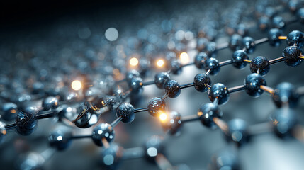 Graphene-enhanced electronic device, showing the integration of this material in cutting-edge technology