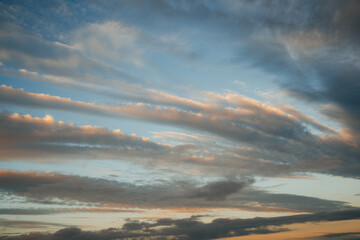 A Fiery Sunset Paints the Sky in Hues of Gold and Crimson