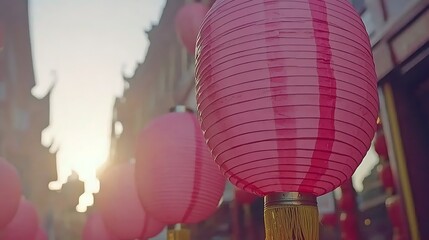 Twilight ambiance captured with glowing paper lanterns close-up showing intricate craftsmanship and soft illumination