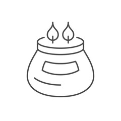 Candle with two wicks icon