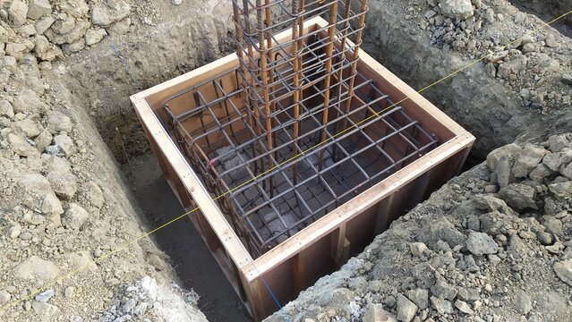 footplate foundation formwork for building structures