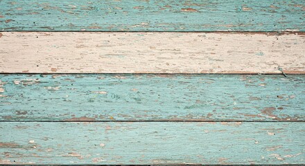 Obraz premium Rustic Weathered Wood Planks Softly Faded Paint Natural Grain Texture