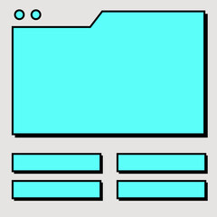 Quiz and game show template. Question and answers design.