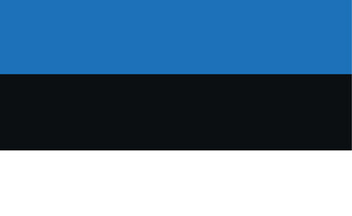 Flag of Estonia vector design and Illustration , National flag of Estonia. Politics and business concept.