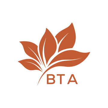 BTA Modern Abstract Botanical Logo with Leaf Motif BTA Later Logo, and Letter mark.
