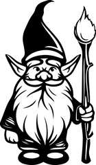 Fantasy Dwarf Warrior Vector Illustration 