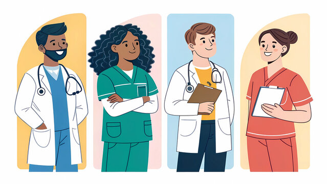 Diverse healthcare team image