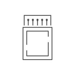 Open matchbox line outline icon