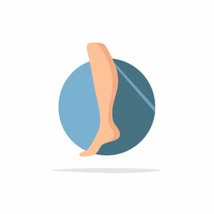 Vector Icon Human Leg - Medical, Anatomy, and Health Illustration