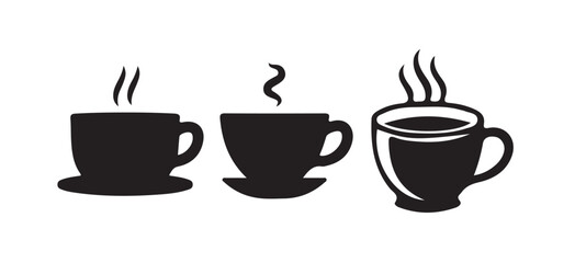 Coffee cup icon, Modern silhouette  of a coffee cup icon, vector illustration eps 10.