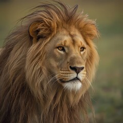 Obraz premium portrait of a male lion