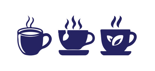 Coffee cup icon, Modern silhouette  of a coffee cup icon, vector illustration eps 10.