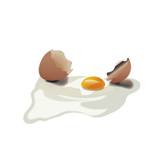 Broken Egg Vector.eps