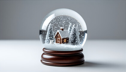 Winter Wonderland Scene in Snow Globe Decoration