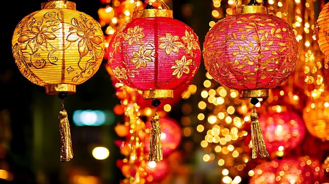 Bright gilded ornamentation featuring intricate traditional designs on a parade float, captured with sparkling clarity