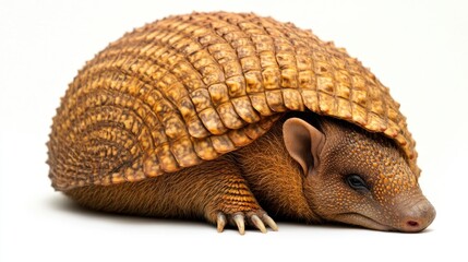 Armadillo curled up