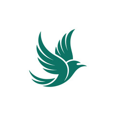 Obraz premium Unique bird logo Modern and minimalist vector and abstract logo