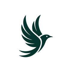 Obraz premium Unique bird logo Modern and minimalist vector and abstract logo