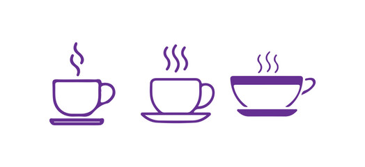  Coffee cup icon bundle set. cup a coffee icon vector illustration eps 10.