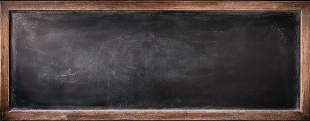 The vintage blackboard ready for creative teaching and learning opportunities.