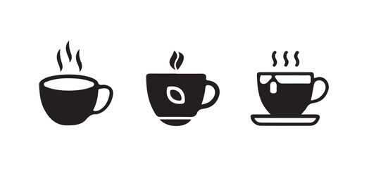 Coffee cup silhouette, coffee cup icon, vector illustration eps 10.