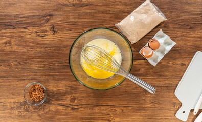 Baking Gingerbread Bundt Cake with Caramel Frosting Ingredients