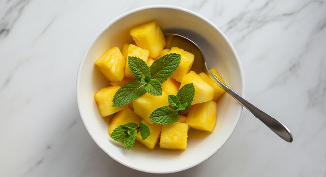 Slice of pinaple fruit