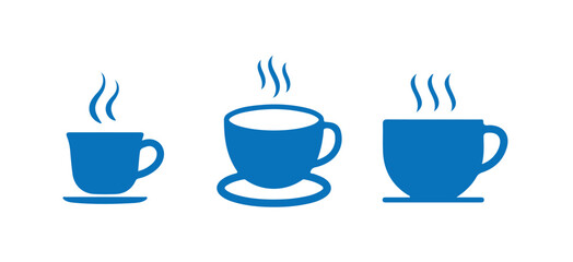 Coffee cup icon set, vector illustration eps 10.