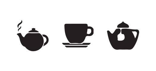 Coffee cup icon set, vector illustration eps 10.