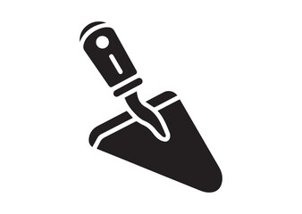 Trowel silhouette vector, Trowel Icon