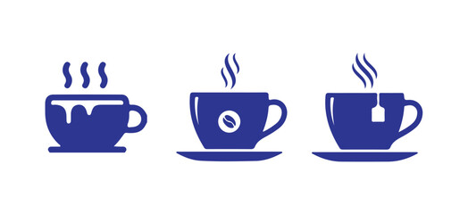 Cup of hot coffee, vector ilustration eps 10.