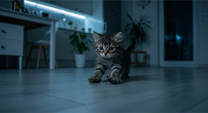 Midnight Zoomies: Kitten in Full Chaos Mode