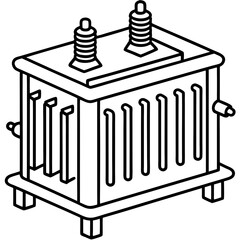Voltage Stabilizer line art vector