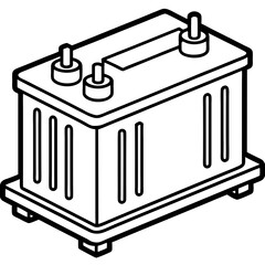 Voltage Stabilizer line art vector