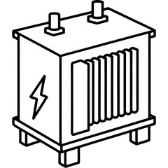 Voltage Stabilizer line art vector
