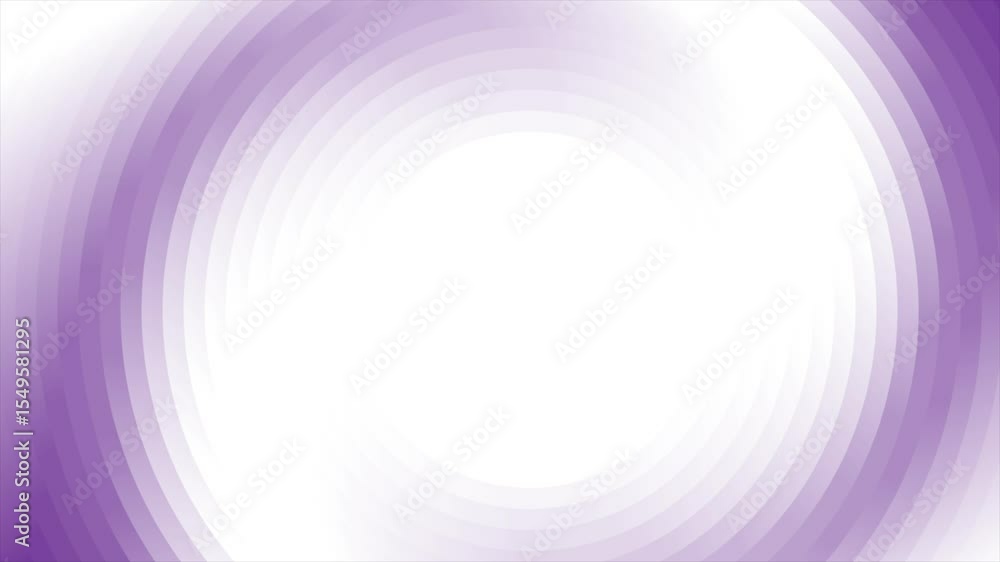 Poster light violet and white smooth glossy circles abstract geometric background. seamless looping rings t